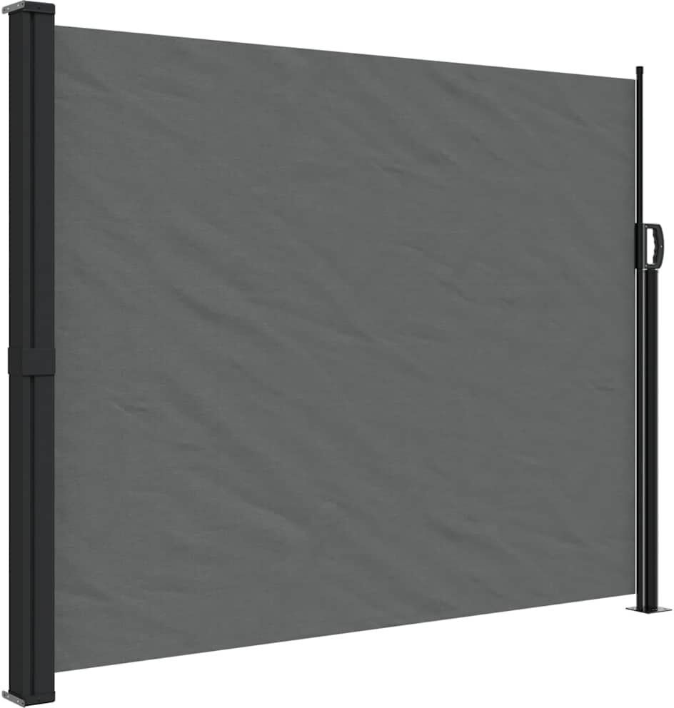 17 Stories Retractable Side Awning Anthracite 160cm H x 600cm W