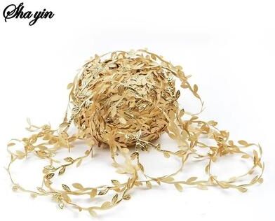 Inspired Finds Gold Leaf Vine Garland Artificial Silk Hanging Decor For Wedding And Crafts champagne Gold Leaf Vine 65.62ft