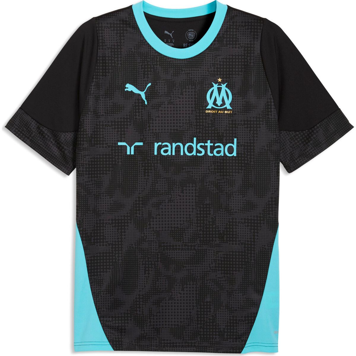 Puma OM Training Jersey puma black-team aqua (26) S 781531-26-S