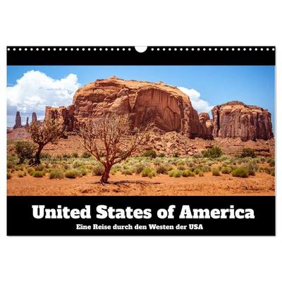 United States of America - Eine Reise durch den Westen der USA (Wandkalender 2027 DIN A3 quer), CALVENDO Monatskalender