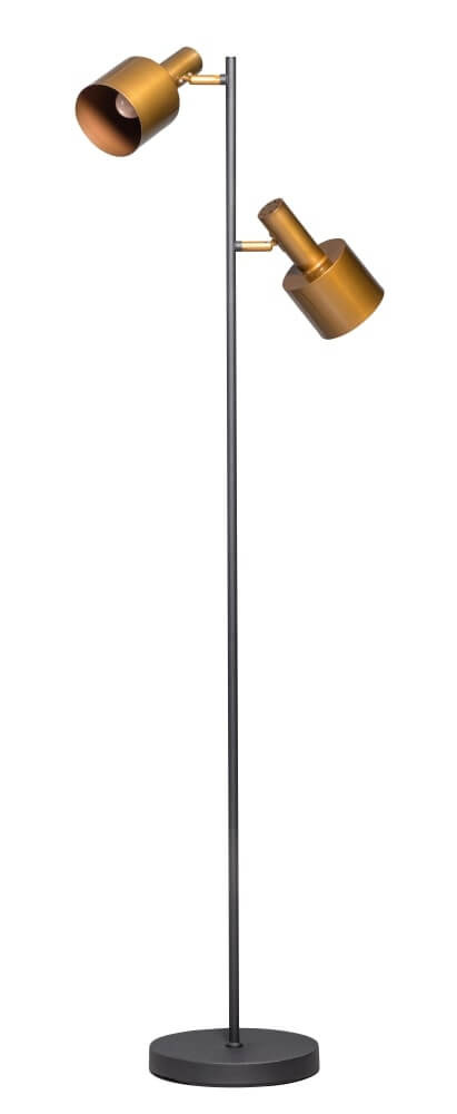 ETH Sledge vloerlamp voor lezen in goud/messing