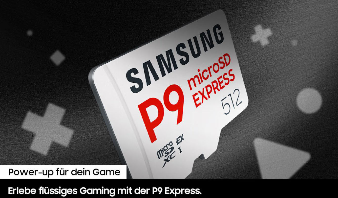 Samsung Speicherkarte "P9 microSD Express", weiß, 256 GB, Speicherkarten, Speicherkarte