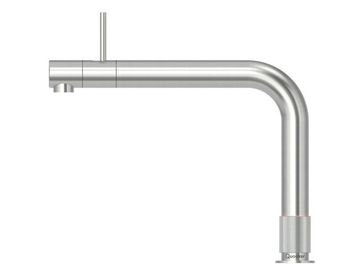 Quooker Küchenarmatur Front, Edelstahl, Metall, 3.5x25.5x33.5 cm, Made in Europe, flexible Anschlussschläuche, Trinkwassersystem, Keramikkartusche, schwenkbarer Auslauf, für kochendes Wasser geeignet, Sprudelwasser geeignet, Küchen, Küchenausstattung, Küchenarmaturen