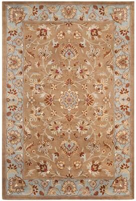 SAFAVIEH Handmade Heritage Traditional Brown/ Blue Wool Rug