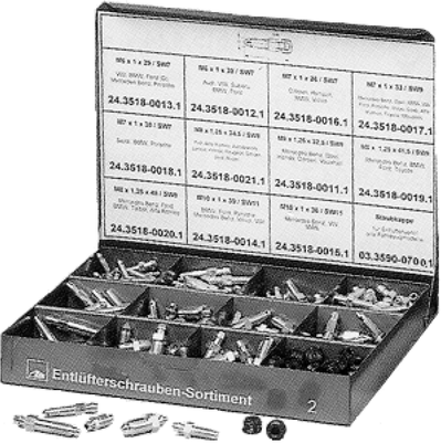 Ate Sortiment, Entlüfterschrauben 24.3516-0220.2