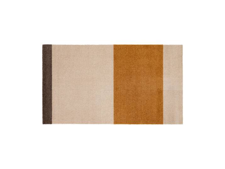 tica copenhagen Stripes by tica tapis de couloir horizontal Ivory-dijon-brown, 67x120 cm