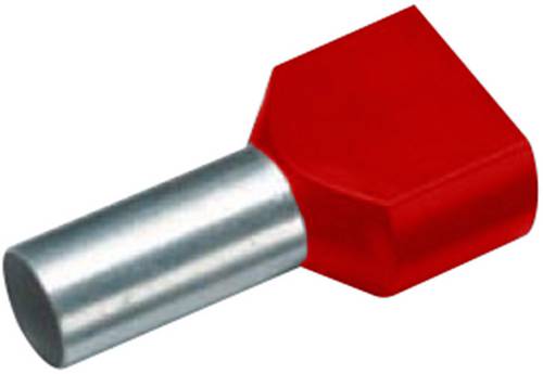 Vogt Verbindungstechnik 490814D Zwillings-Aderendhülse 10mm² Teilisoliert Rot 100St.