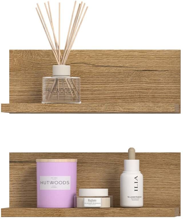 Pharao24.de Hängeregal Wandboard in modernem Design zweiteilig (2er Set)