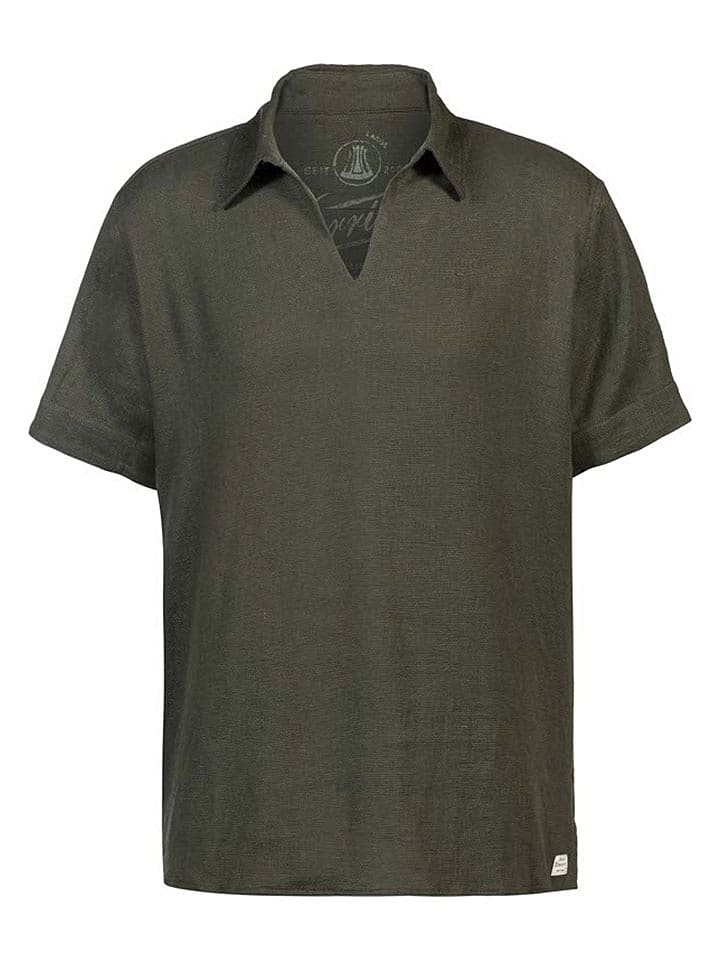 Herrlicher Poloshirt "Dexter" in Khaki - M