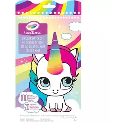 Crayola Creations: Zeichen-Set mit Einhorn-Aufklebern