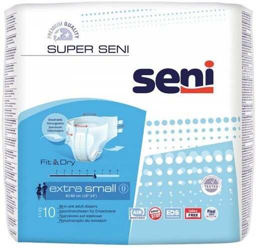 Seni Super XS - 24 paquets de 10 protections