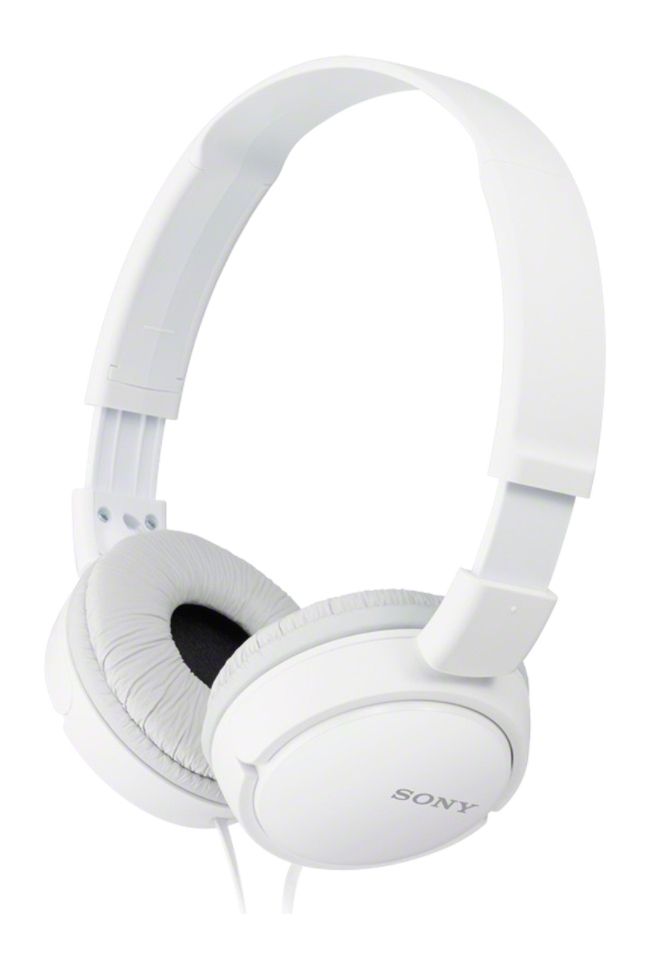 Sony MDR-ZX110 Ohraufliegender Kopfhörer kabelgebunden (Weiß) MDRZX110W