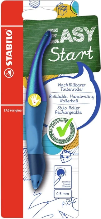 STABILO EASYoriginal Easy Start Nachfüllbarer Tintenroller - L - blau