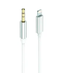 2GO 797218 Audio-Kabel 1 m 3.5mm Lightning Weiß