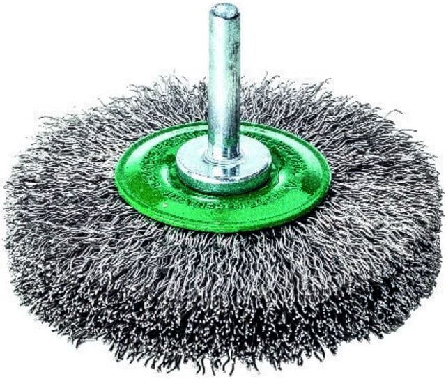 Lessmann Rundbürste V4A gewellt mit Schaft 50x10x0,3mm (415442)