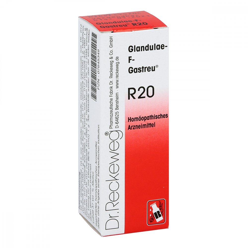 Dr.RECKEWEG & Co. GmbH Glandulae F Gastreu R 20 Tropfen zum Einnehmen 07645349