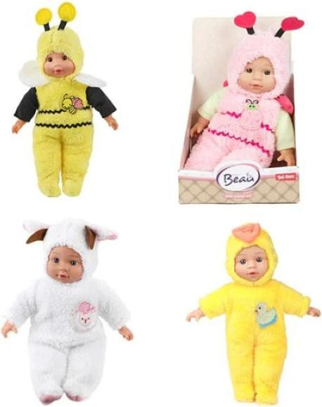 Toi-Toys Baby Knuffelpop Schaap - Roze - Groot