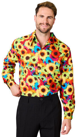 buttinette Hemd "Sonnenblume" für Herren, bunt