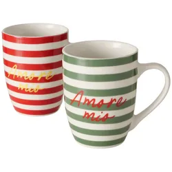 Boltze Becher Amore, 2er Set, 10,5 cm, Ø 8 cm, 330 ml