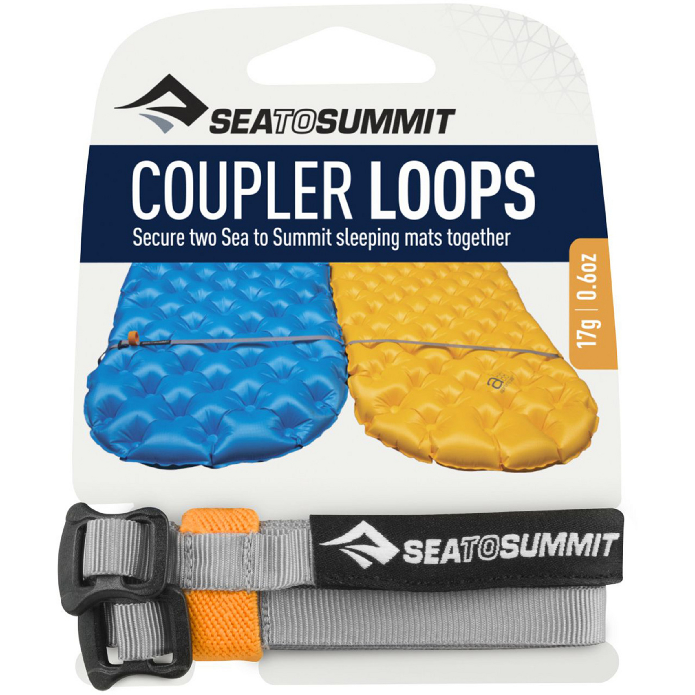 Sea to Summit Mat Coupler Kit Loops Isomatte grau