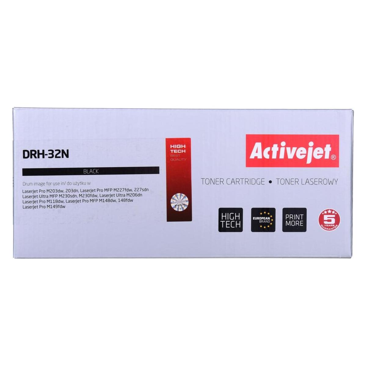 Activejet DRH-32N-Trommel für HP-Drucker HP 32A CF232A-Ersatz Höchste 23000 Seiten schwarz (B) (DRH-32N)