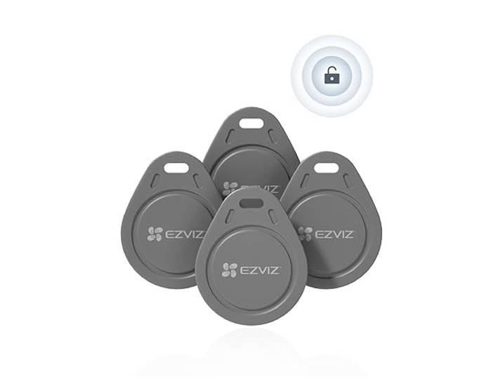 EZVIZ Badge RFID Supplémentaire pour CP7 HP7\, Visiophone Connecté Interphone Vidéo\, Algorithme de Cryptage\, Reconnaissance Sensible\, Anti-Copie\, Poids léger\, 4 pcs