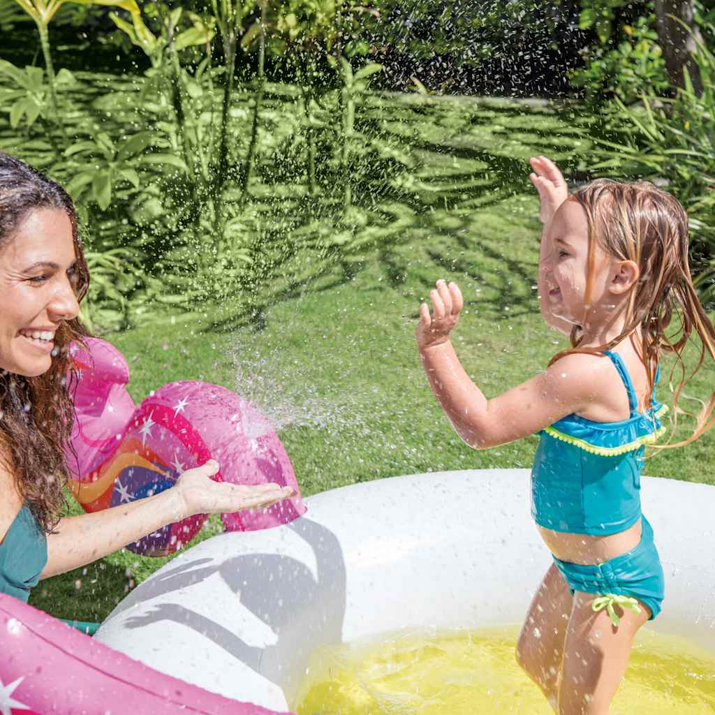 INTEX Piscine à pulvérisation Forme de licorne 272x193x104 cm