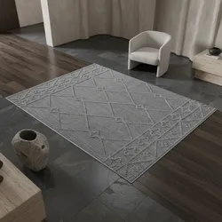 Outdoorteppich IMST, im Berber-Stil, Grau, 120 x 170 cm