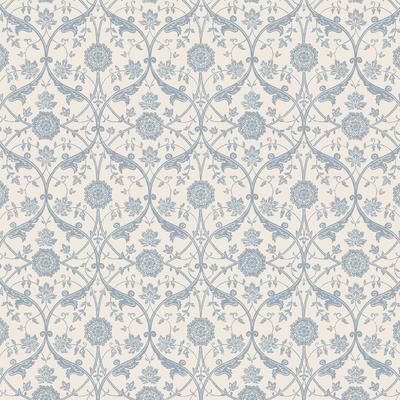 Laura Ashley Endale Trellis Newport Blue Wallpaper