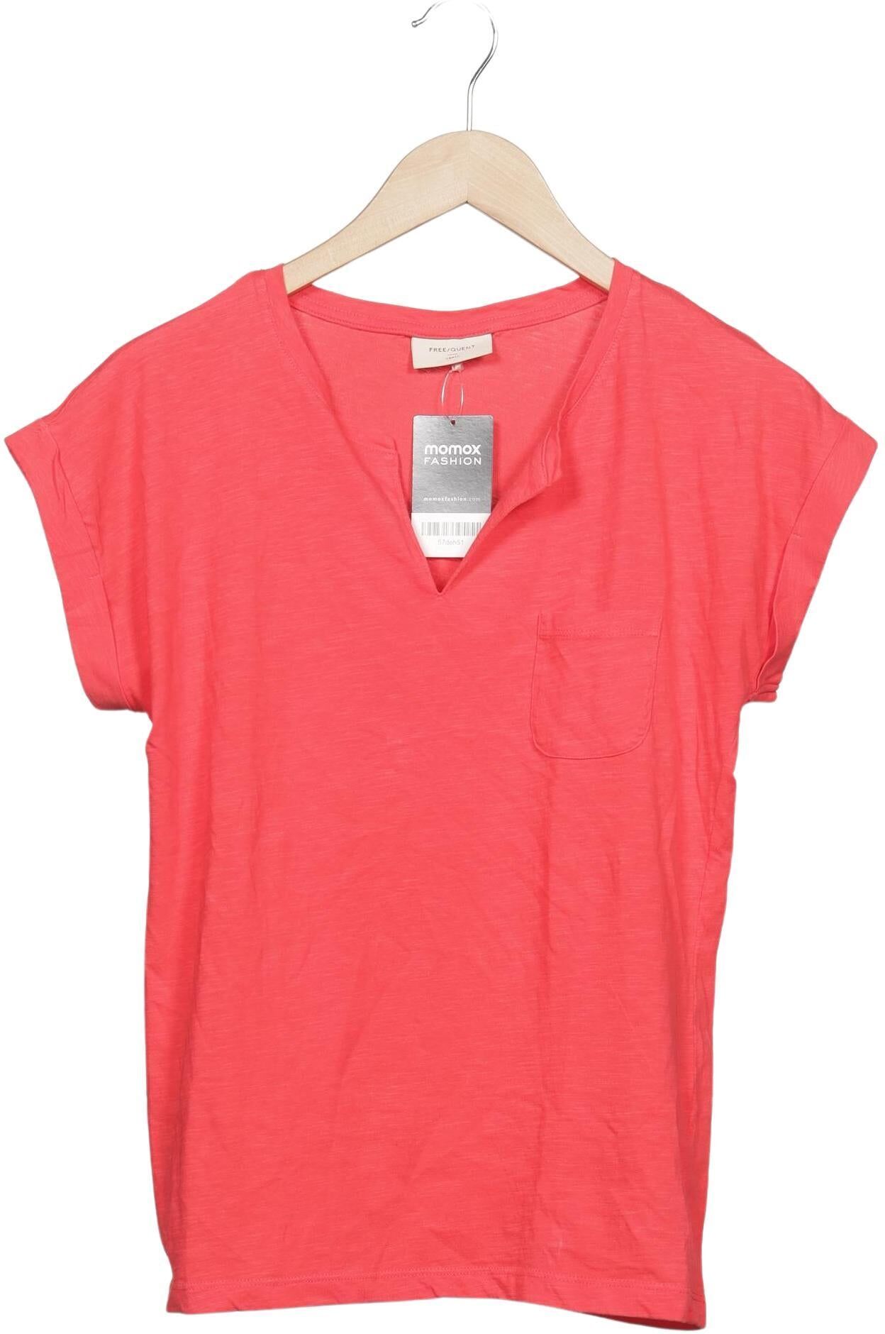 Freequent Damen T-Shirt, Rot, Gr. S, kein / Etikett - Second Hand