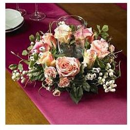 Nearly Natural Rose Candleabrum Silk Flower Arrangement
