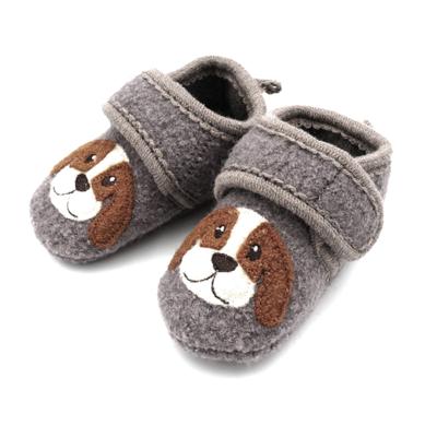 Lauflernschuh MAXIMO, Baby, Gr. 21/22, braunmeliert, Obermaterial: 100% Wolle, Schuhe Lauflernschuh