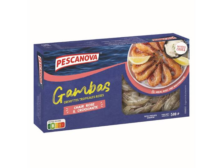 PESCANOVA Gambas roses 500g