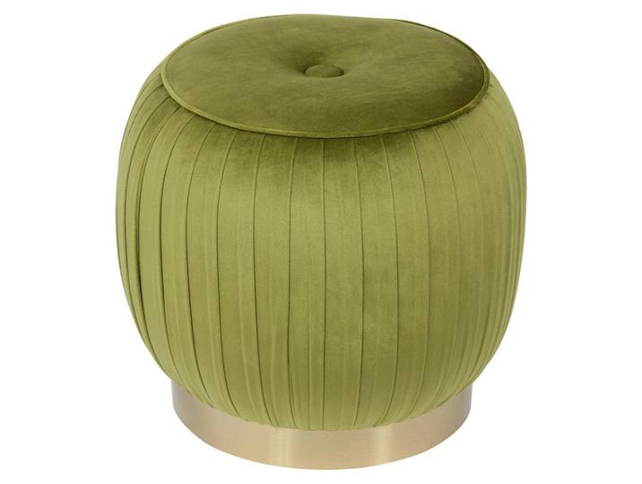 Kayoom Hocker, Grün, Metall, rund, 42 cm, Wohnzimmer, Hocker, Sitzhocker