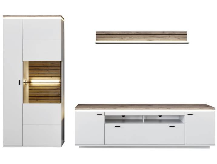 Stylife Wandkombination ESTEPONA, Weiß, Holznachbildung