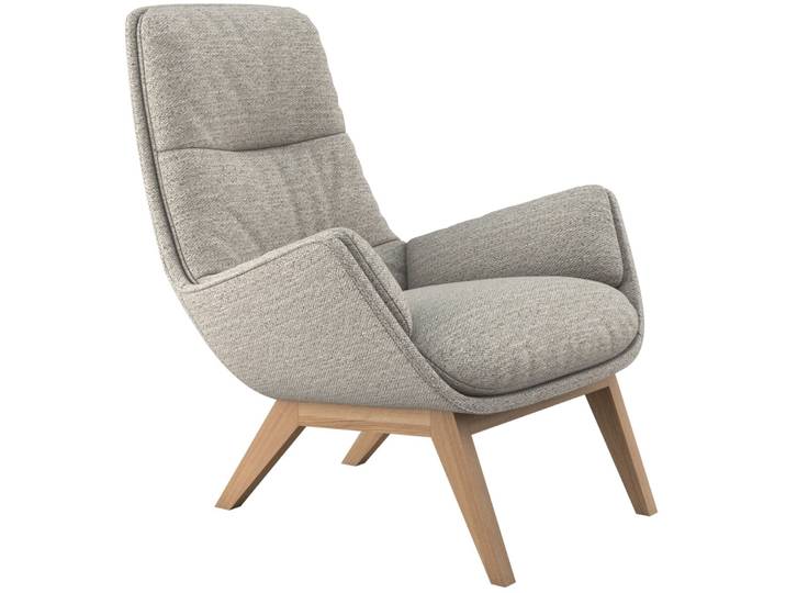 Sessel Holzfuss natur Rock Natural - Material: Stoff - 71