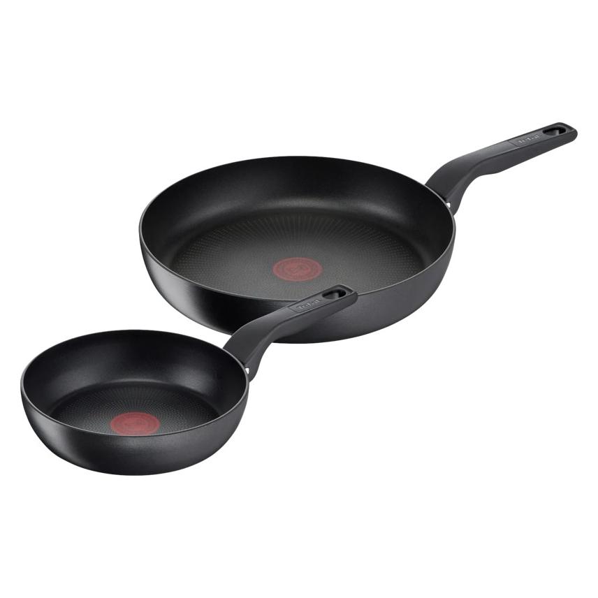 Tefal Hard Titanium Pro 2-teiliges Pfannenset G28990 (Bratpfanne, Aluminium) (G2899053)