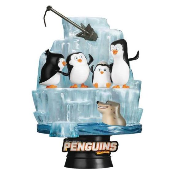 Beast Kingdom Les Pingouins de Madagascar diorama PVC D-Stage Skipper, Kowalski, Private & Rico 14 cm (FIDI0020)