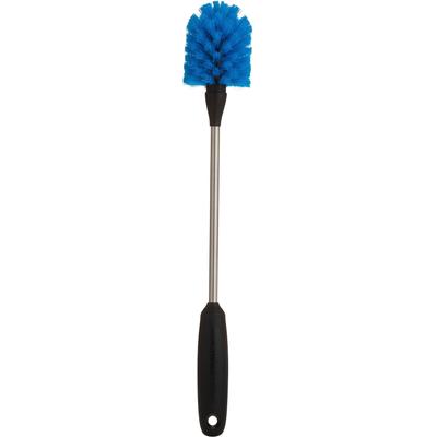 Reinigungsbürste HYDRO FLASK "BOTTLE BRUSH PACIFIC", schwarz (schwarz, blau), Edelstahl, Reinigungsbürsten, Reinigungsbürste, strapazierfähige Nylonborsten, rutschfester Griff