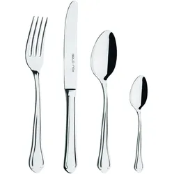 Set 24 Besteckteile Corunha (6 Tischmesser+6 Tafelgabeln+6 Tafellöffel+6 Teelöffel)-Hergestellt in Portugal
