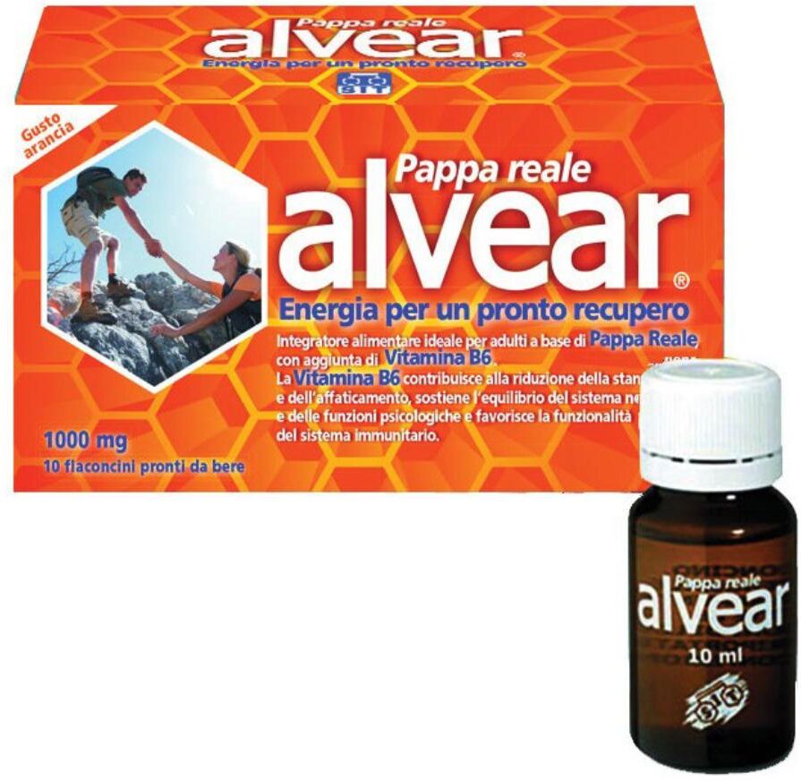 SIT LABORATORIO FARMAC. Srl Alvear Pappa Reale 10 Flaconcini da 1000mg - Integratore Naturale di Energia e Benessere