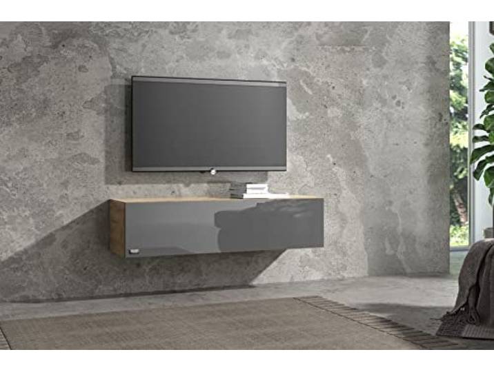 Wuun® TV Lowboard I 100cm-280cmI TV Board hängend Hängeschrank Wohnwand/Somero/Eiche