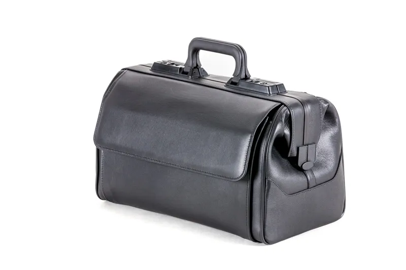 Dürasol Arzttasche Rusticana, 43 x 21 x 27 cm, Feinrindleder, Bordeaux 1 Vortasche 9131