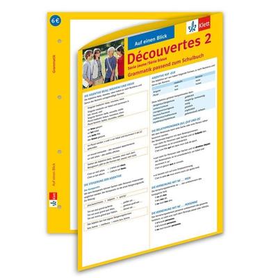 Découvertes Série jaune / Série bleue 2 - Auf einen Blick Grammatik, Taschenbuch von Bettina Malek, Klett Lerntraining bei PONS Langenscheidt GmbH,