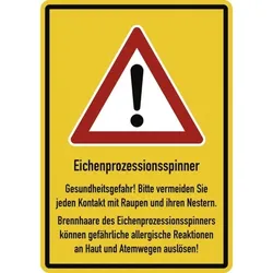Eichenprozessionsspinner Gesundheitsgefahr! ..., Aluminium, 210x297 mm