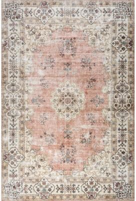 Nuloom Teja SplashGuard Persian Medallion Machine Washable Area Rug