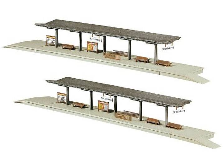 Faller 222126 Platforms 2/N Scale Building Kit Construction, F222126, meerkleurig, M