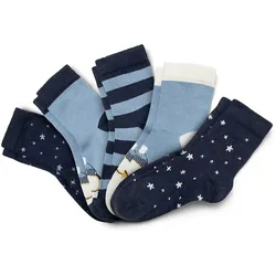 Tchibo - 5 Paar Kinder-Socken - Baby - Gr. 23-26 - dunkelblau