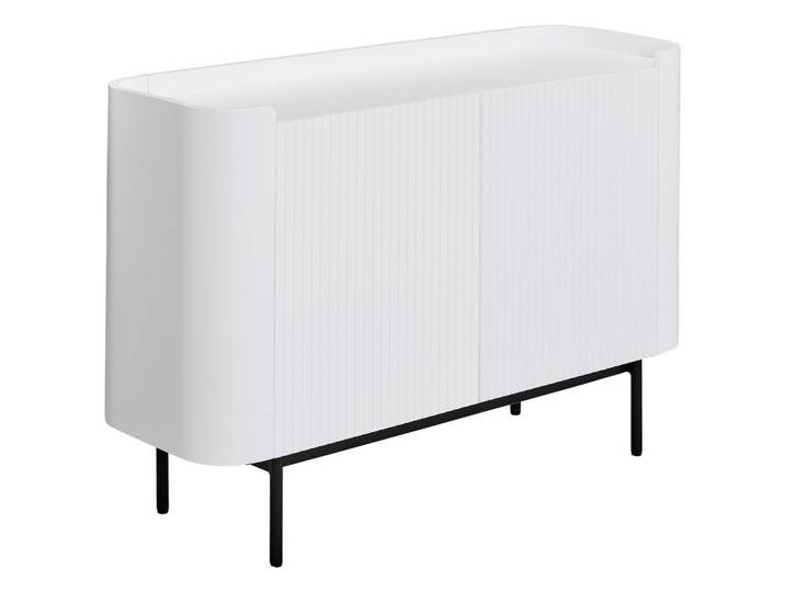 Mid.you Sideboard, Schwarz, Weiß, Metall, 2 Fächer, 120x80x40 cm, Wohnzimmer, Kommoden & Sideboards, Sideboards