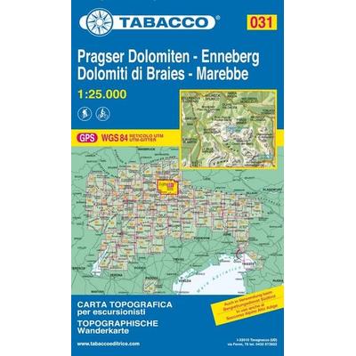 Tabacco Wandern Pragser Dolomiten 1:25000, Karte von , Tabacco Editrice